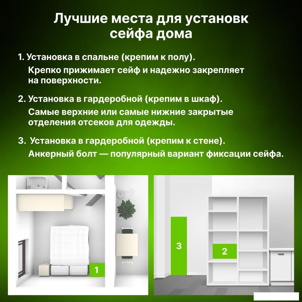 Мебельный сейф CACTUS CS-SF-K18L