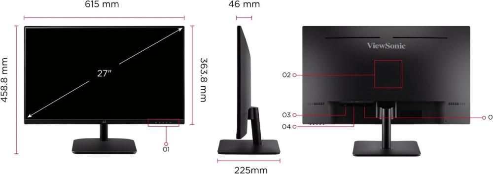 Монитор ViewSonic VA2732-H-2