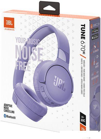 Наушники JBL Tune 670NC (сиреневый, китайская версия)