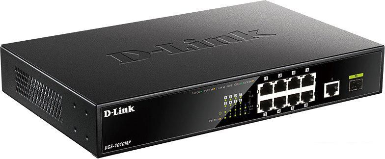 Неуправляемый коммутатор D-Link DGS-1010MP/A1A