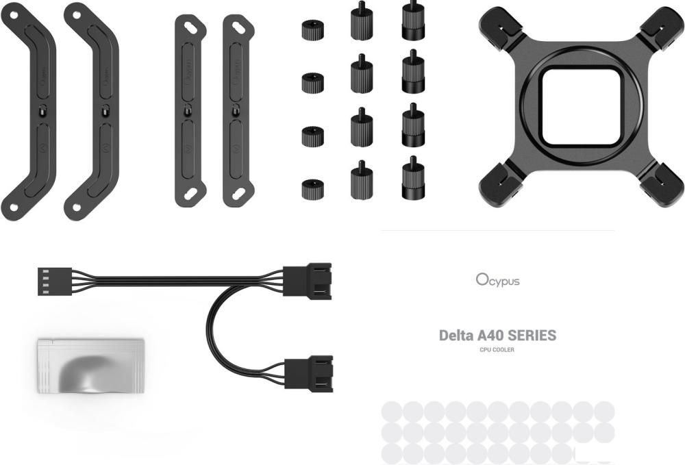 Кулер для процессора Ocypus Delta A40 Elite BK Dual FAN Delta-A40-BK2NNWN00X-GL