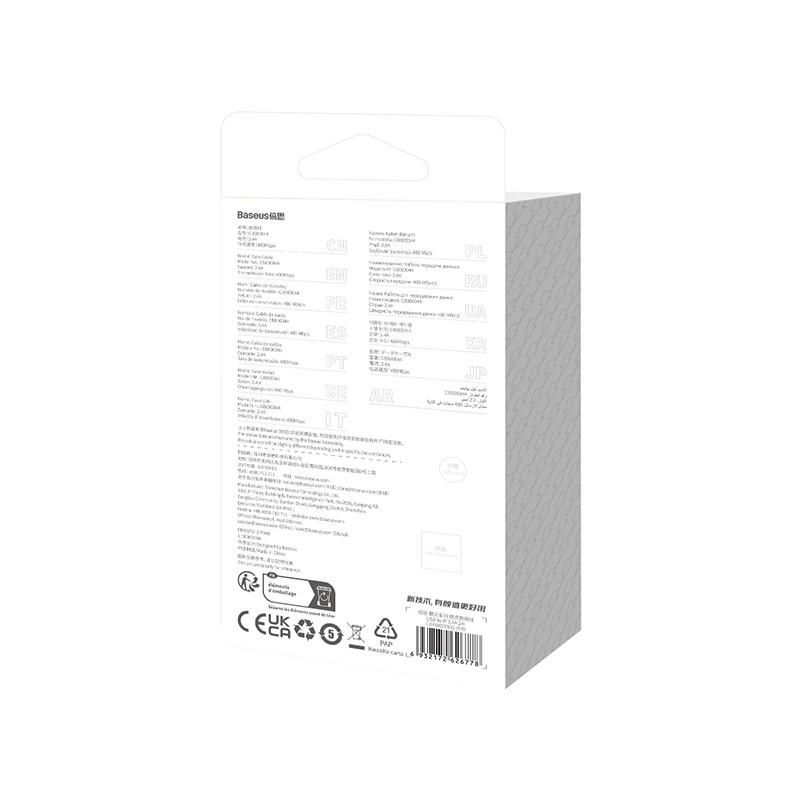 Кабель Baseus CoolPlay Series Fast Charging Data Cable 2.4A USB Type-A - Lightning (2 м, белый)