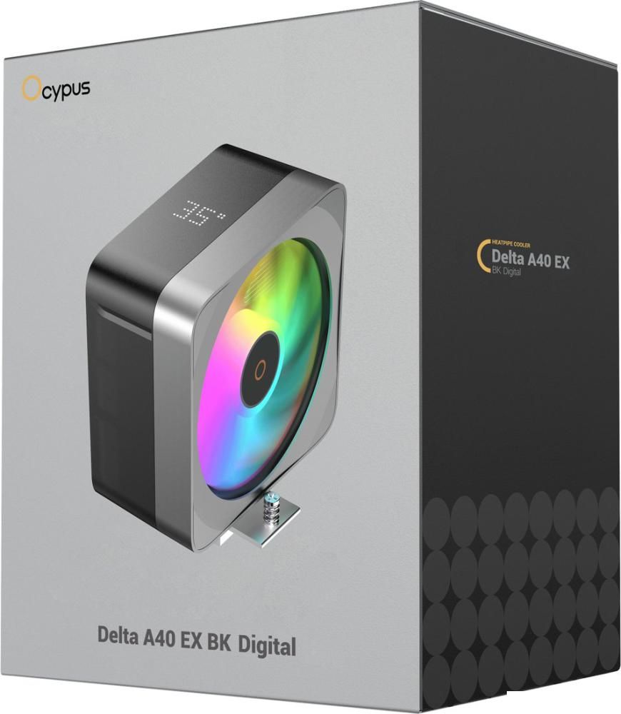 Кулер для процессора Ocypus Delta A40 EX Digital BK ARGB Delta-A40-BK1NAWD00E-GL