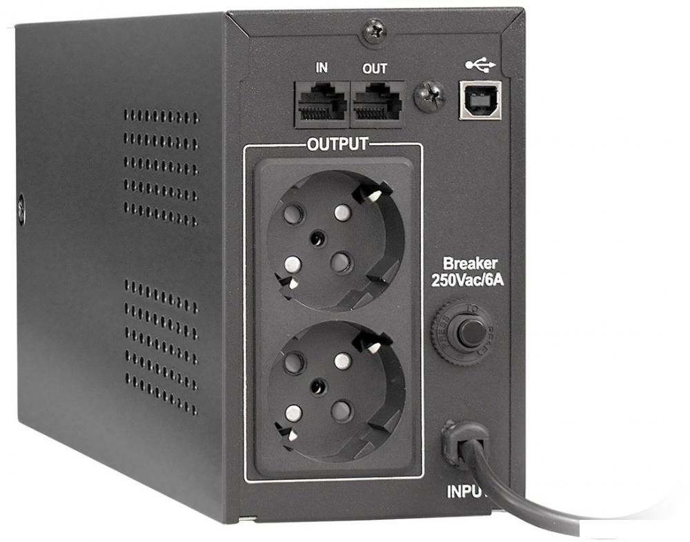 Источник бесперебойного питания ExeGate BNB-650.LED.AVR.EURO.RJ.USB EP285555RUS