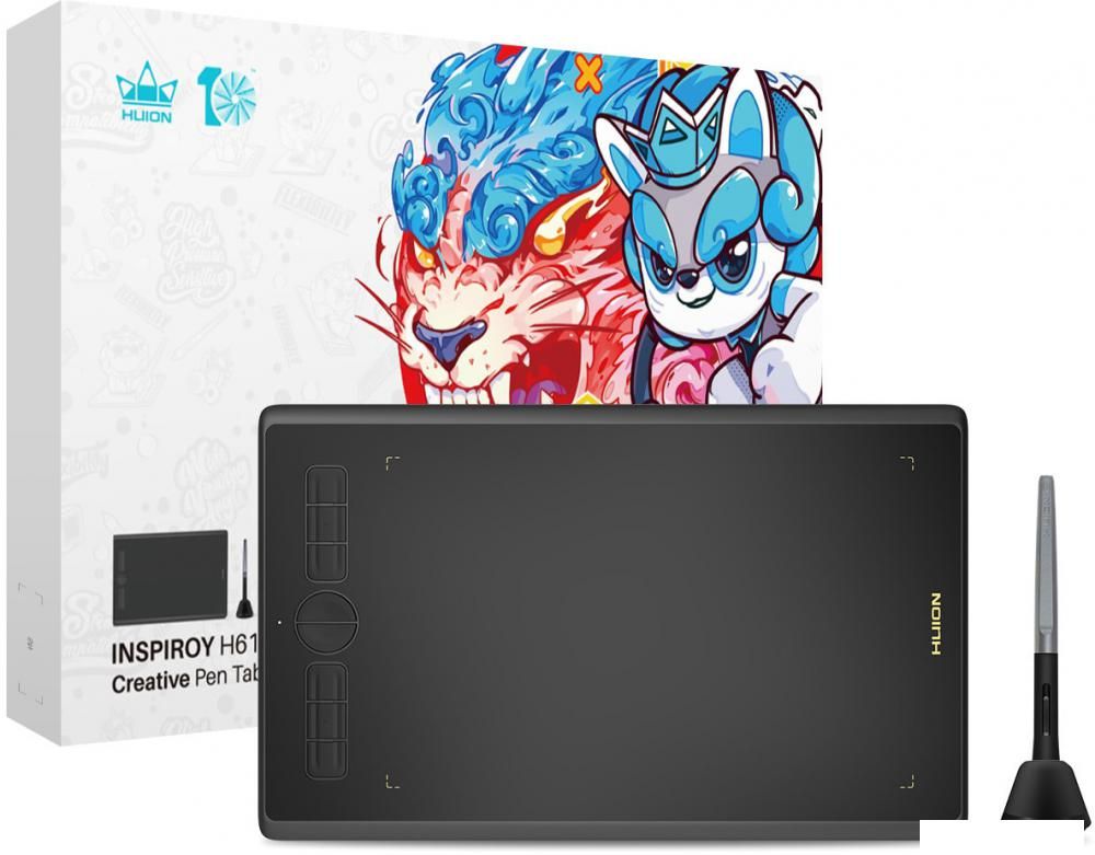 Графический планшет Huion Inspiroy H610X (черный)