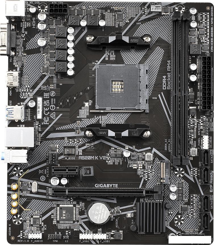 Материнская плата Gigabyte A520M K V2 (rev. 1.0)