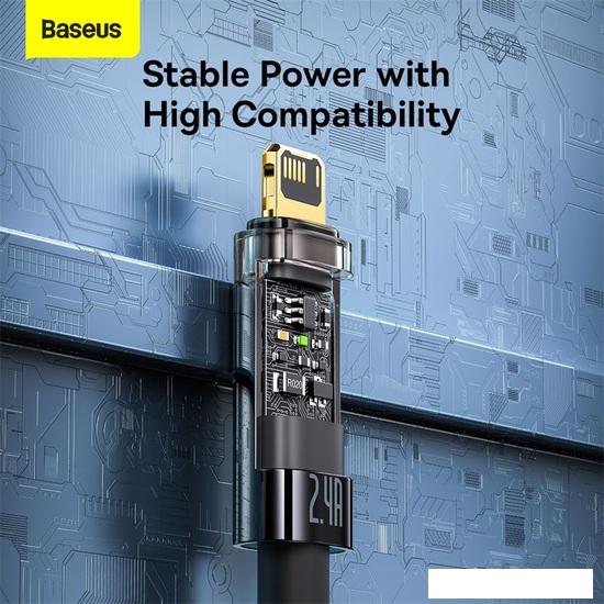 Кабель Baseus Explorer USB Type-A - Lightning (2 м, черный)