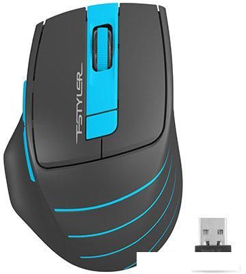 Мышь A4Tech Fstyler FG30S (серый/голубой)
