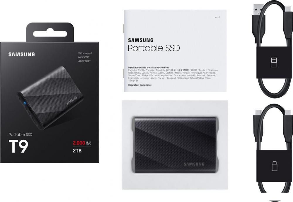 Внешний накопитель Samsung T9 2TB (черный)
