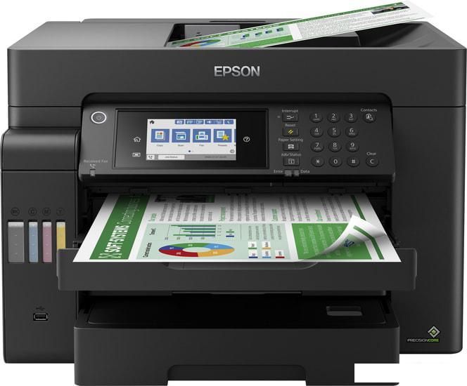 МФУ Epson L15150 (ресурс стартовых контейнеров 6500/5200, контейнер 112)