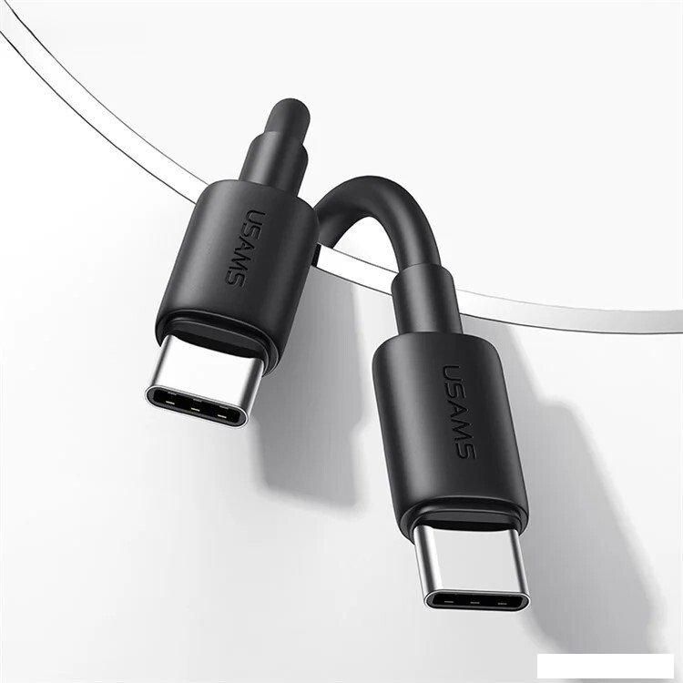 Кабель Usams US-SJ711 USB Type-C - USB Type-C (1 м, черный)