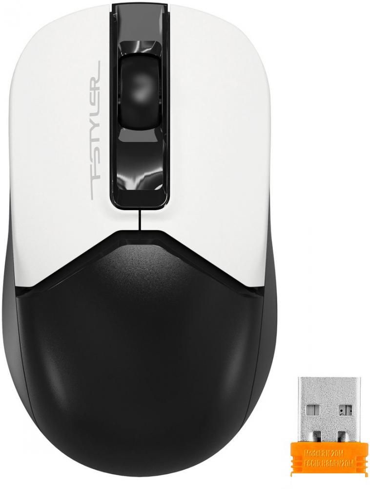 Мышь A4Tech Fstyler FG12S (белый/черный)