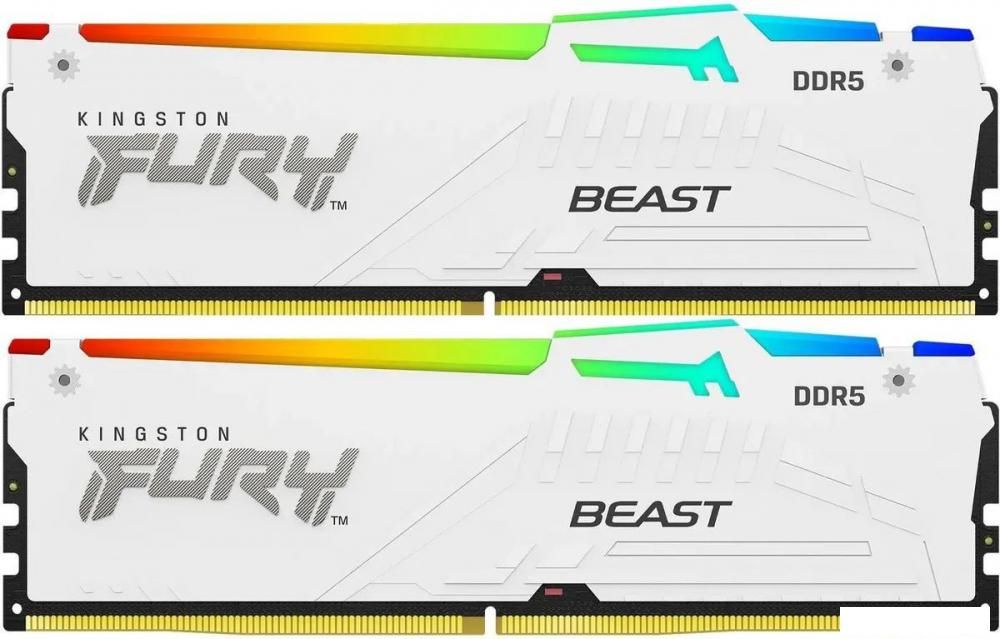 Оперативная память Kingston FURY Beast RGB 2x16ГБ DDR5 5600 МГц KF556C40BWAK2-32