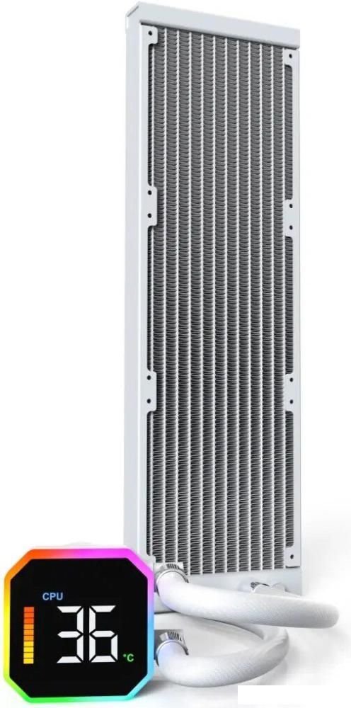 Система жидкостного охлаждения для процессора Montech HyperFlow Digital 360 (белый)