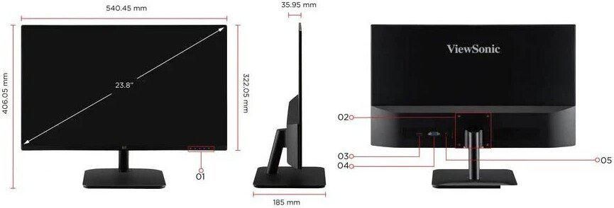 Монитор ViewSonic VA2432-H-2