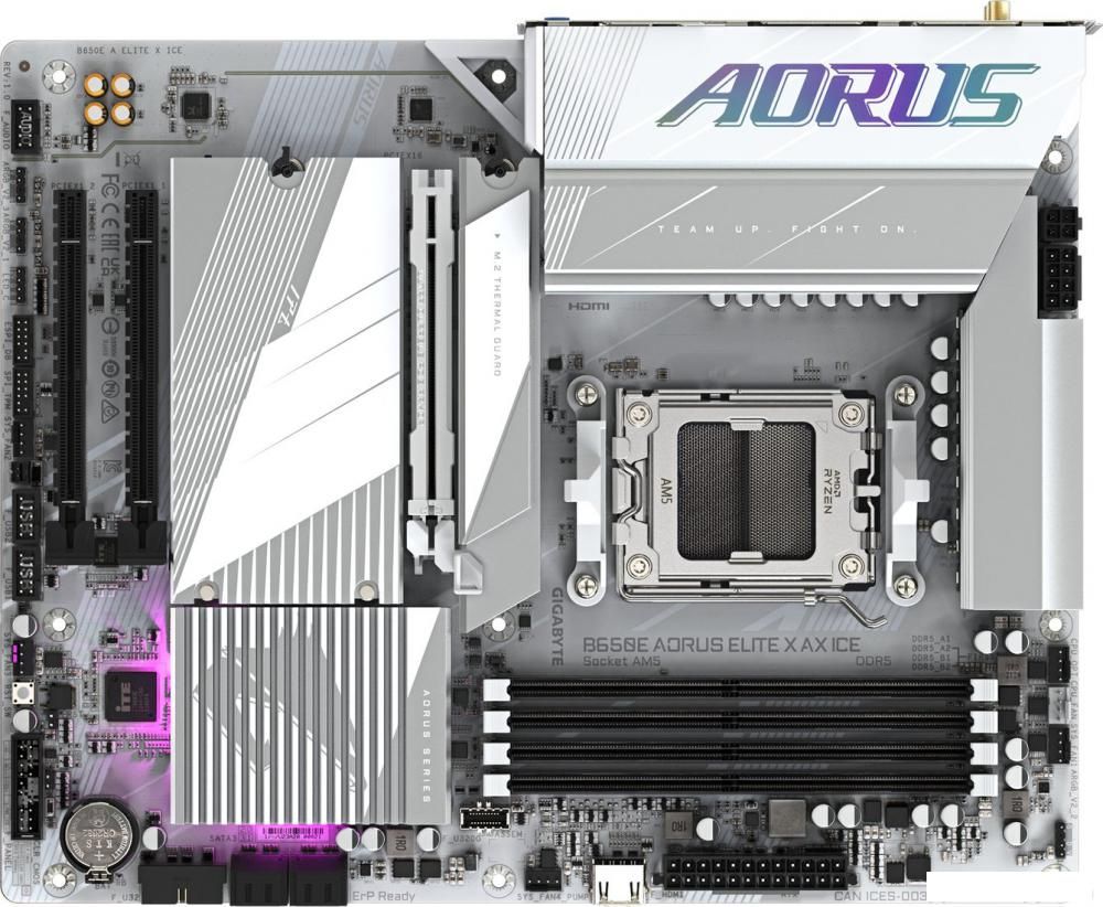 Материнская плата Gigabyte B650E Aorus Elite X AX ICE (rev. 1.0)