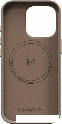 Чехол для телефона Magssory Eco Leather Case Latte для iPhone 16 Pro CLT028l