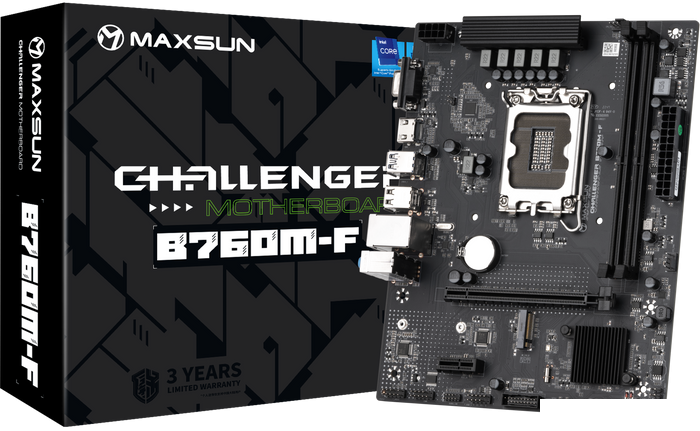 Материнская плата Maxsun Challenger B760M-F