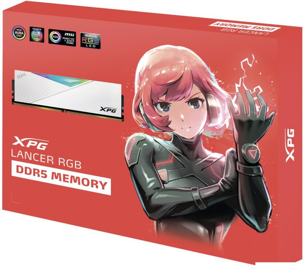 Оперативная память ADATA XPG Lancer RGB 2x16ГБ DDR5 6400МГц AX5U6400C3216G-DCLARWH