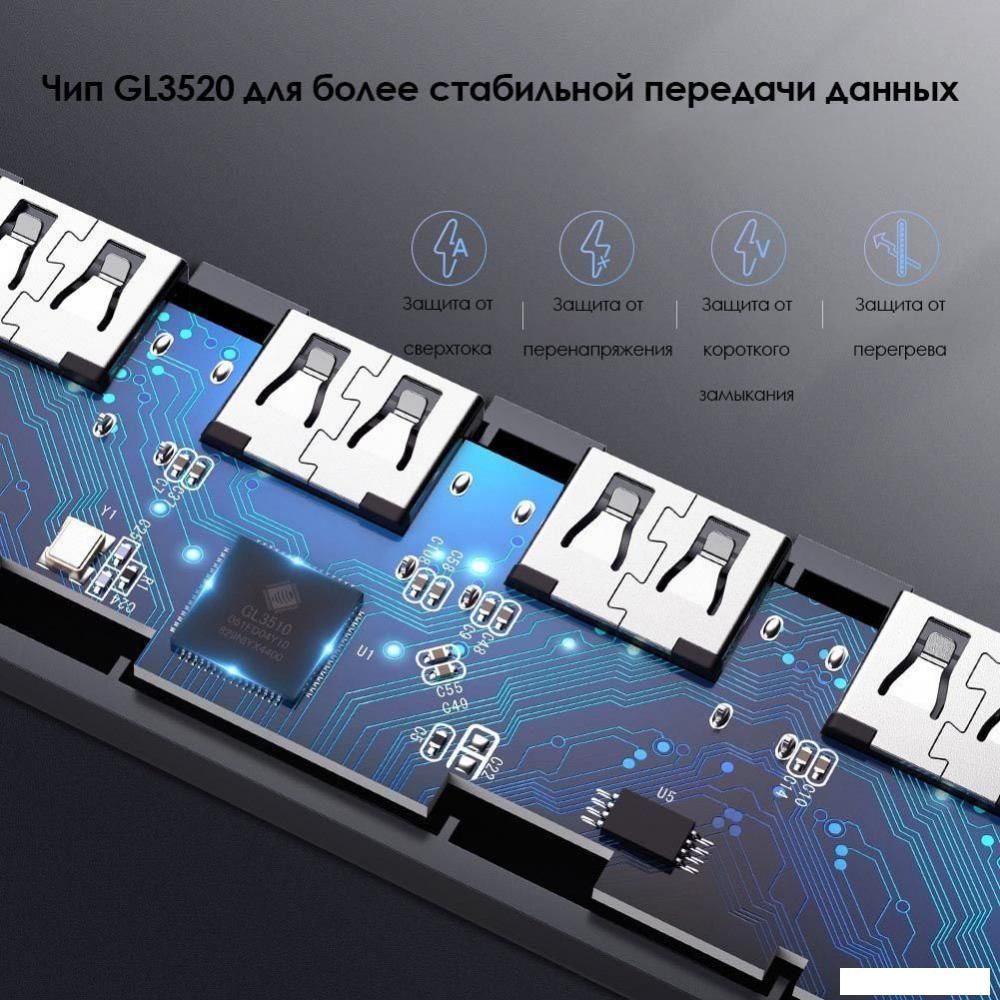 USB-хаб Ugreen CM219 70336
