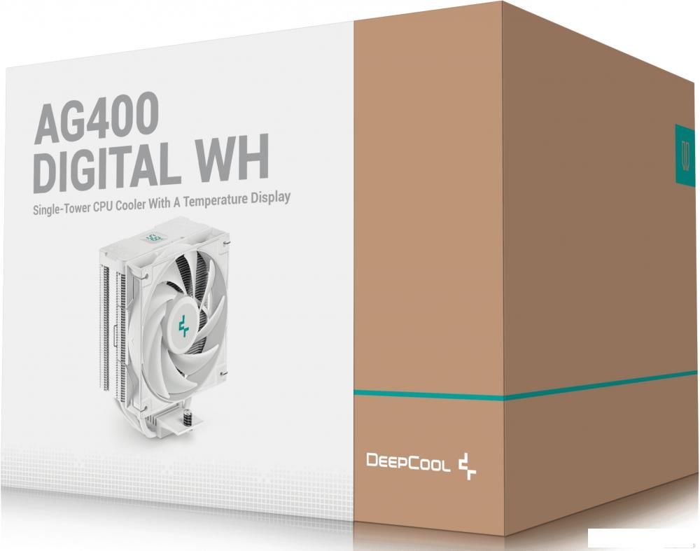 Кулер для процессора DeepCool AG400 Digital WH R-AG400-WHNDMN-G-1