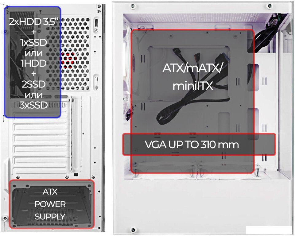 Корпус Ginzzu CL310