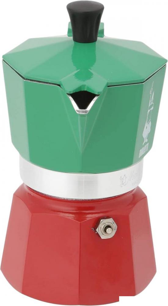 Гейзерная кофеварка Bialetti Moka Express Tricolor (3 порции)