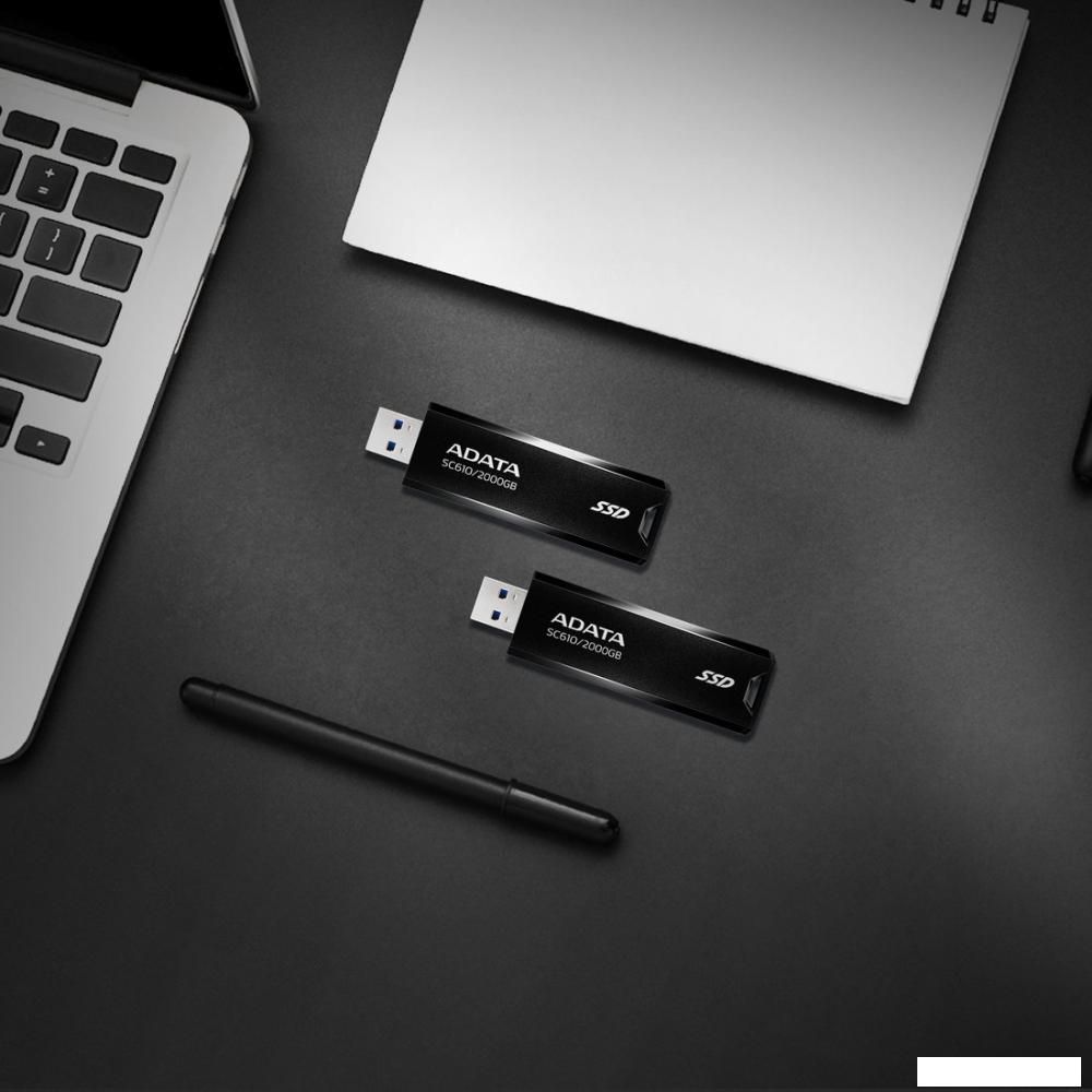 Внешний накопитель ADATA SC610 2TB SC610-2000G-CBK/RD