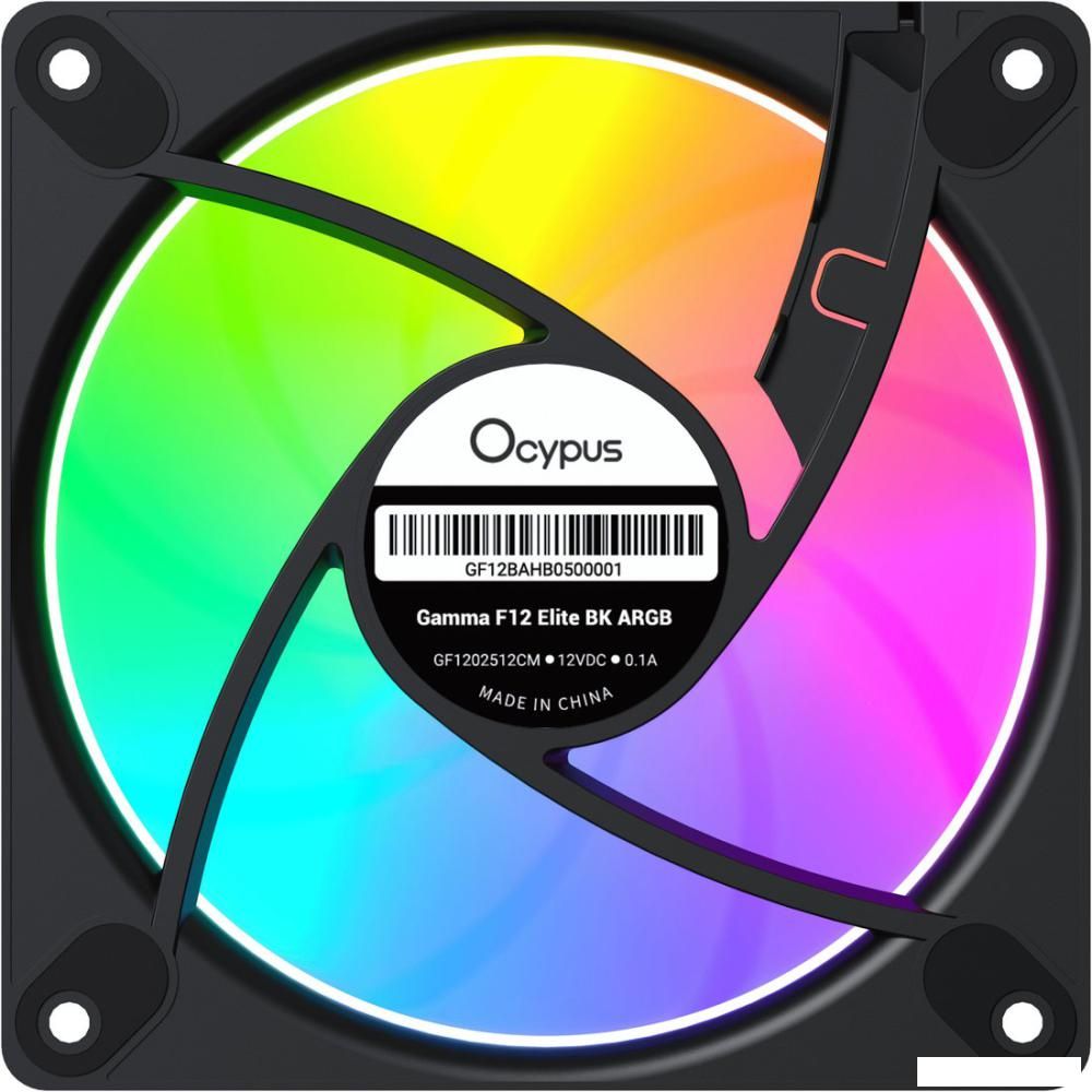 Вентилятор для корпуса Ocypus Gamma F12 Elite BK ARGB
