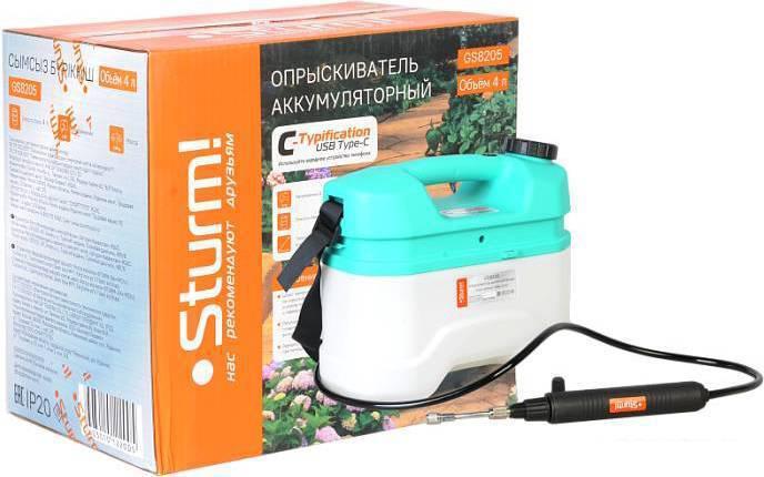 Аккумуляторный опрыскиватель Sturm GS8205