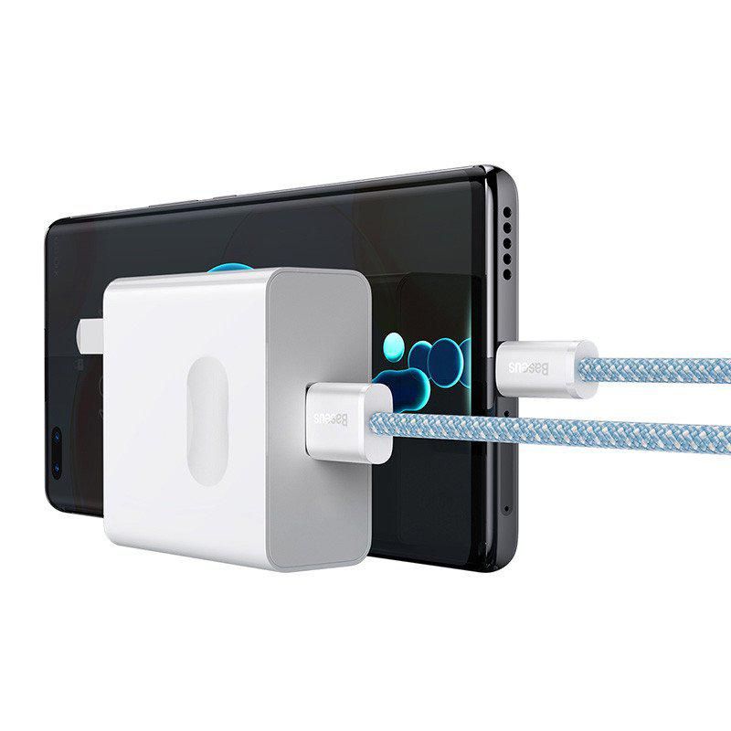 Кабель Baseus Dynamic Series USB Type-A - USB Type-C (1 м, голубой)