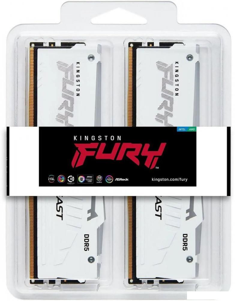 Оперативная память Kingston FURY Beast RGB 2x16ГБ DDR5 5600 МГц KF556C40BWAK2-32