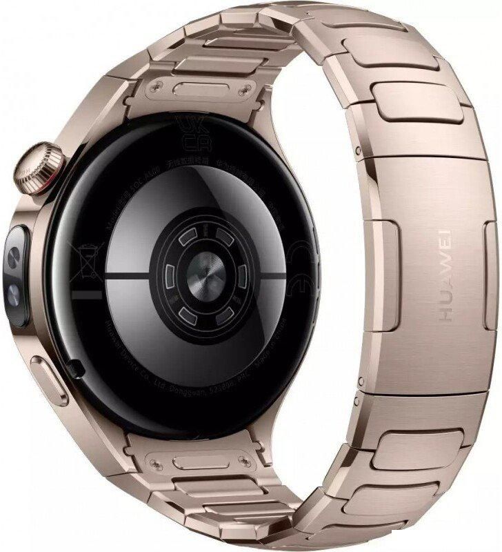 Умные часы Huawei Watch 5 42 мм (золотистый, с золотистым титановым ремешком, международная версия)