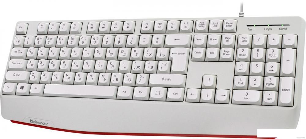 Клавиатура Defender Atom HB-546 (белый)