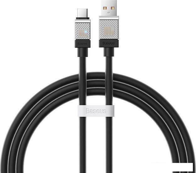 Кабель Baseus CoolPlay Series USB Type-A - USB Type-C (1 м, черный)