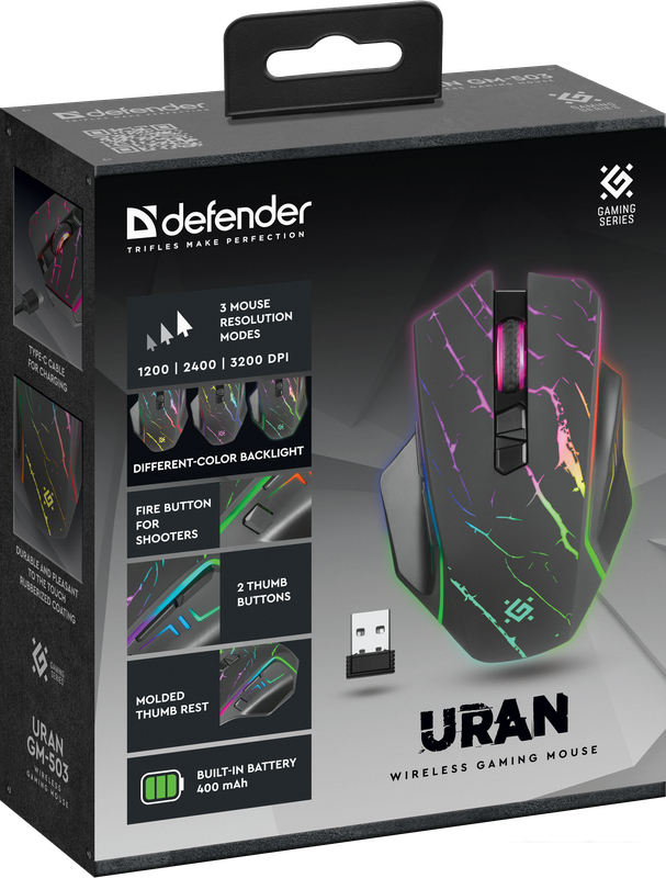 Игровая мышь Defender Uran GM-503