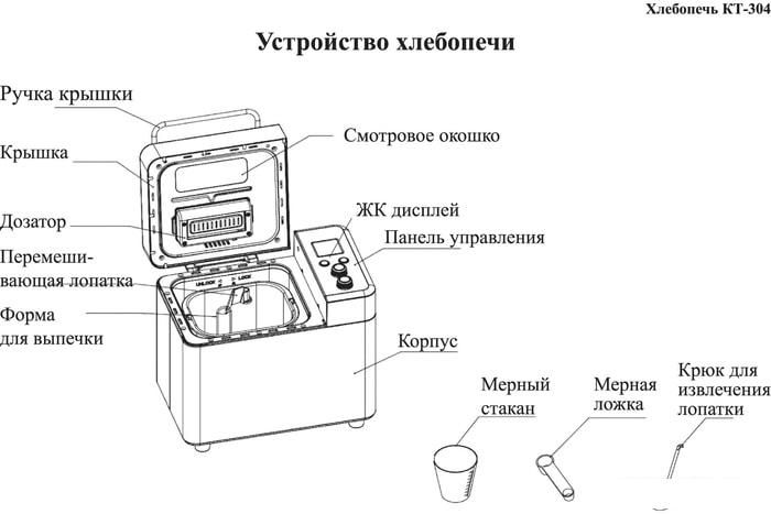Хлебопечка Kitfort KT-304