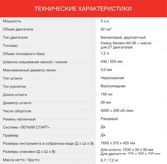 Триммер StarWind GT-52