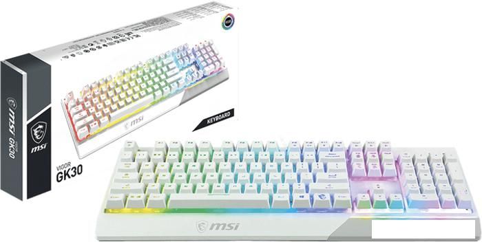 Клавиатура MSI Vigor GK30 (белый)