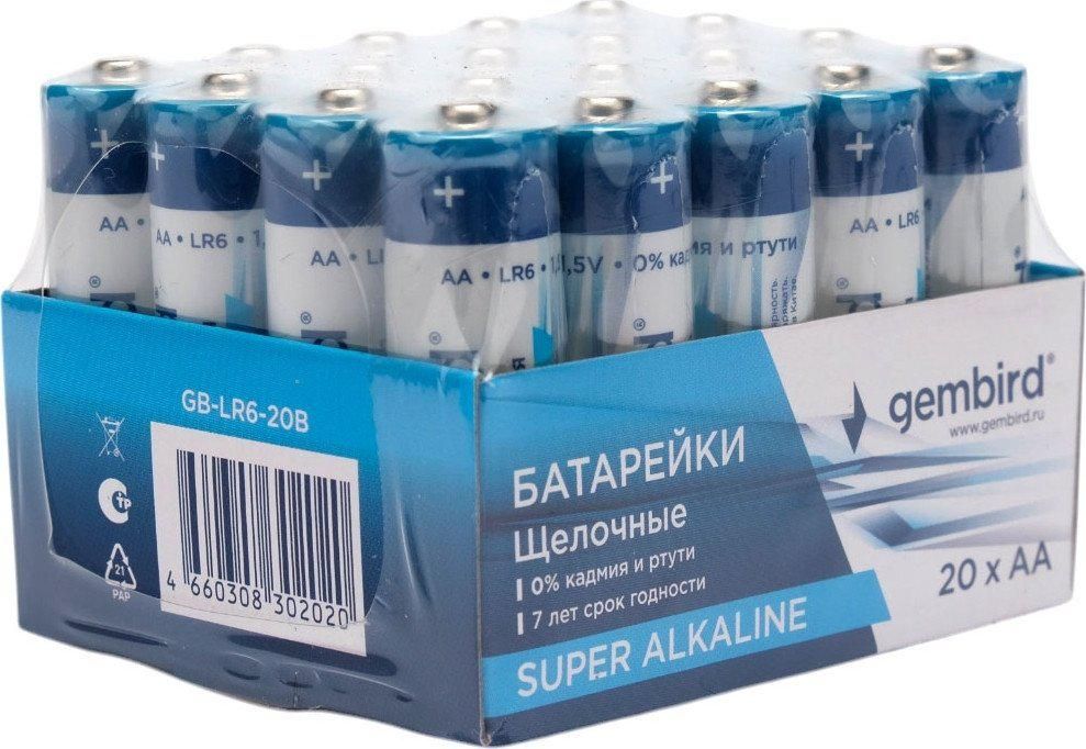 Батарейка Gembird GB-LR6-20B