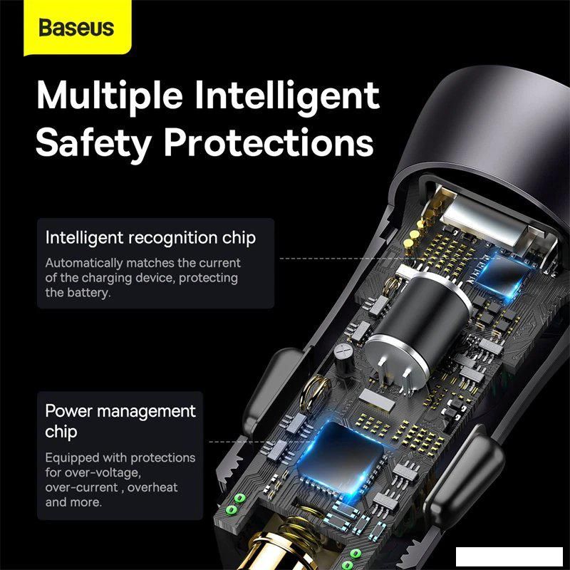 Автомобильное зарядное Baseus CGJM000013