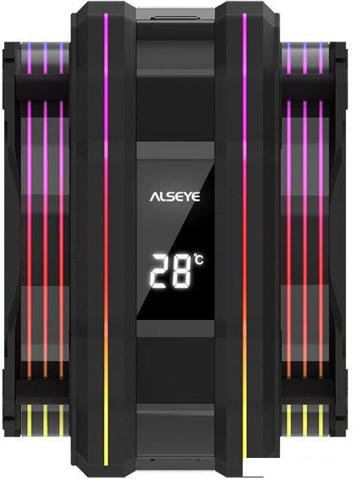 Кулер для процессора ALSEYE M120D Plus (черный)