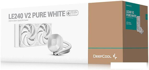 Система жидкостного охлаждения для процессора DeepCool LE240 V2 Pure White R-LE240PURE-WHLNMD-G-1