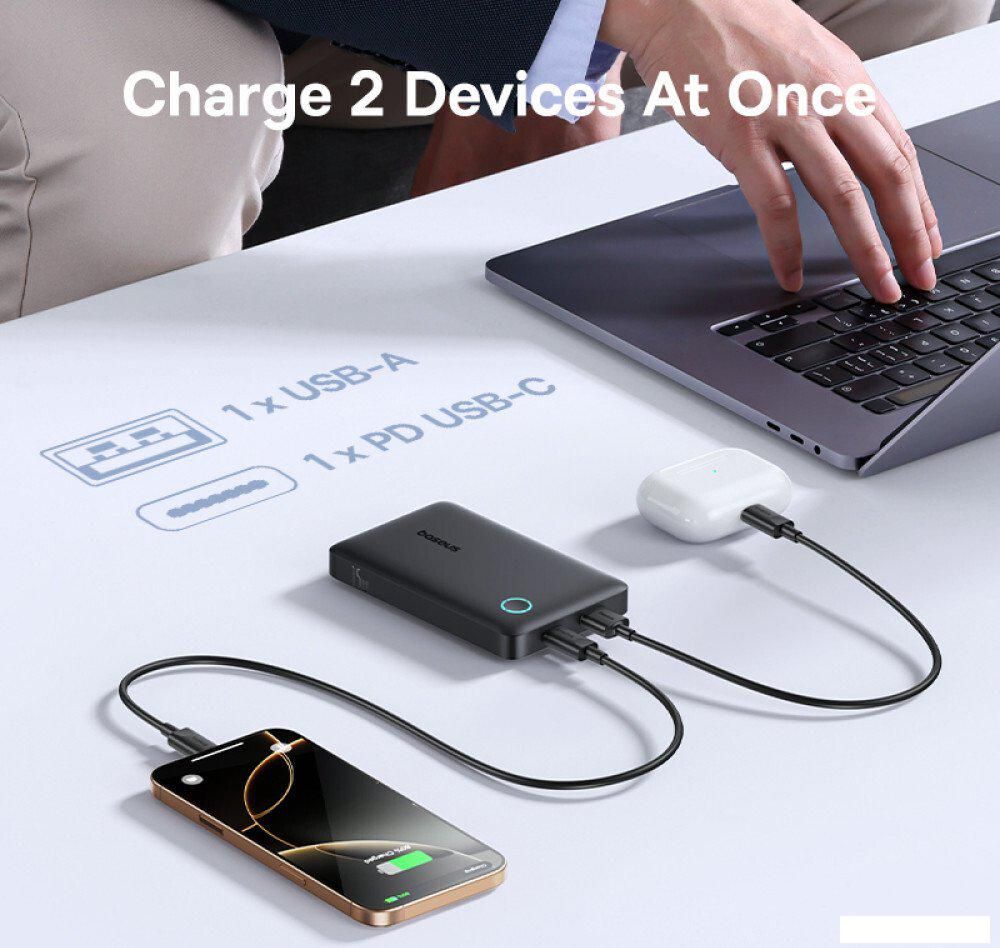 Внешний аккумулятор Baseus EnerFill FP11 10000mAh 15W (черный)