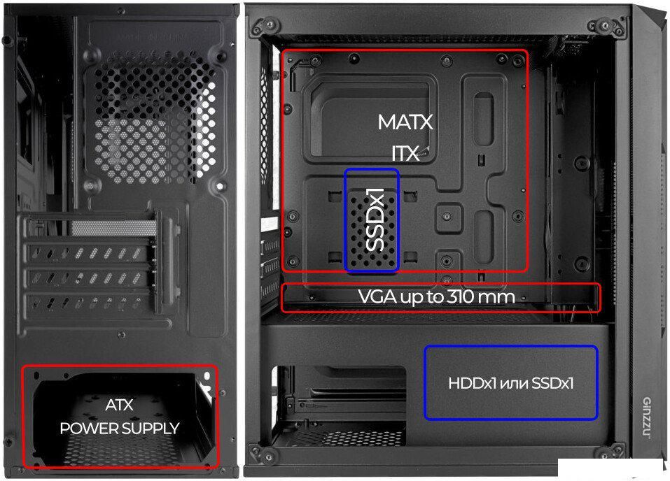 Корпус Ginzzu CL580