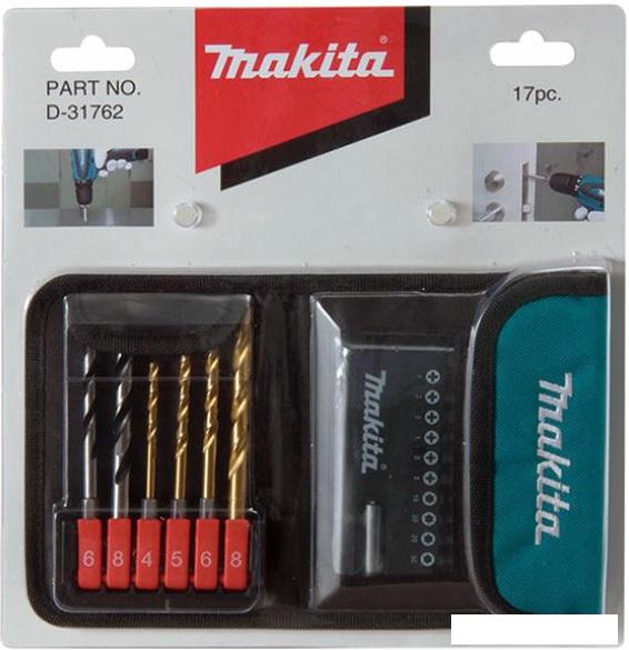 Набор оснастки для электроинструмента Makita D-31762 (17 предметов)