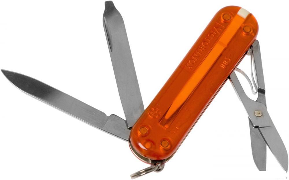 Мультитул Victorinox Classic SD Transparent (оранжевый)