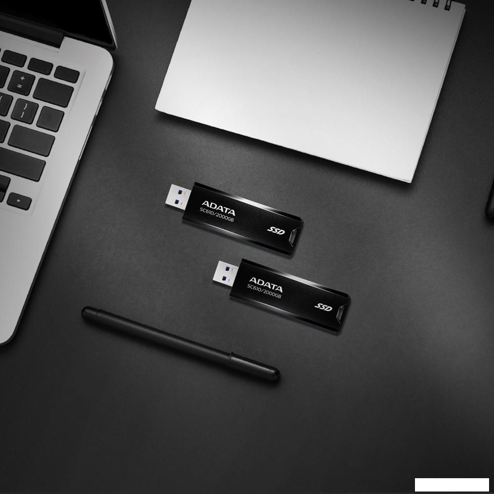 Внешний накопитель ADATA SC610 2TB SC610-2000G-CBK/RD