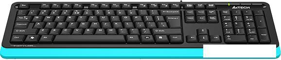 Клавиатура A4Tech Fstyler FKS10 (черный/синий)