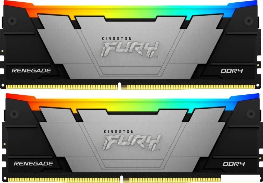 Оперативная память Kingston FURY Renegade RGB 2x32ГБ DDR4 3600 МГц KF436C18RB2AK2/64